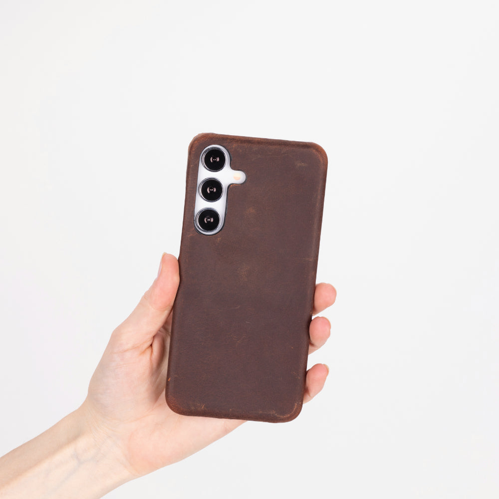 Samsung S25 ile Uyumlu Hakiki Deri Kılıf