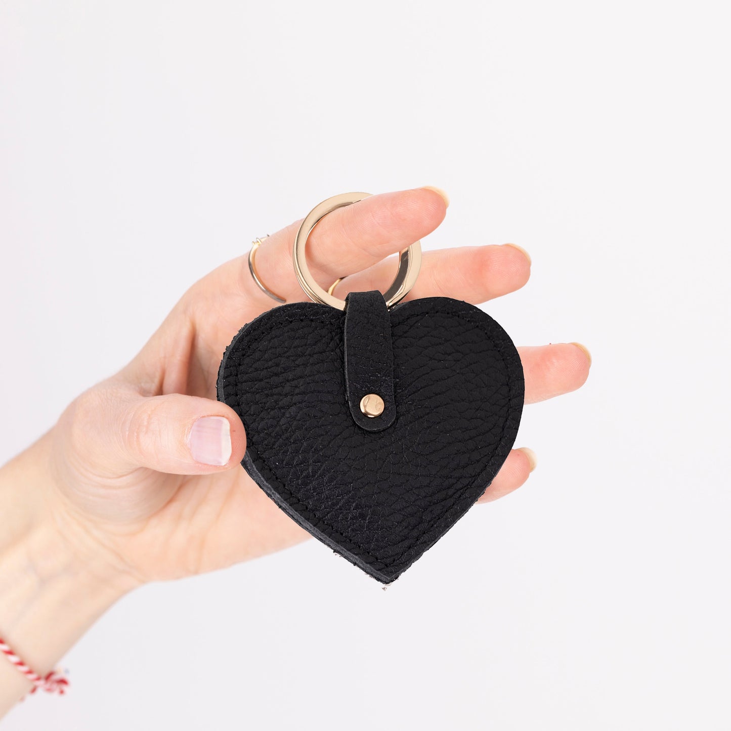 Cuore Leather Keyring