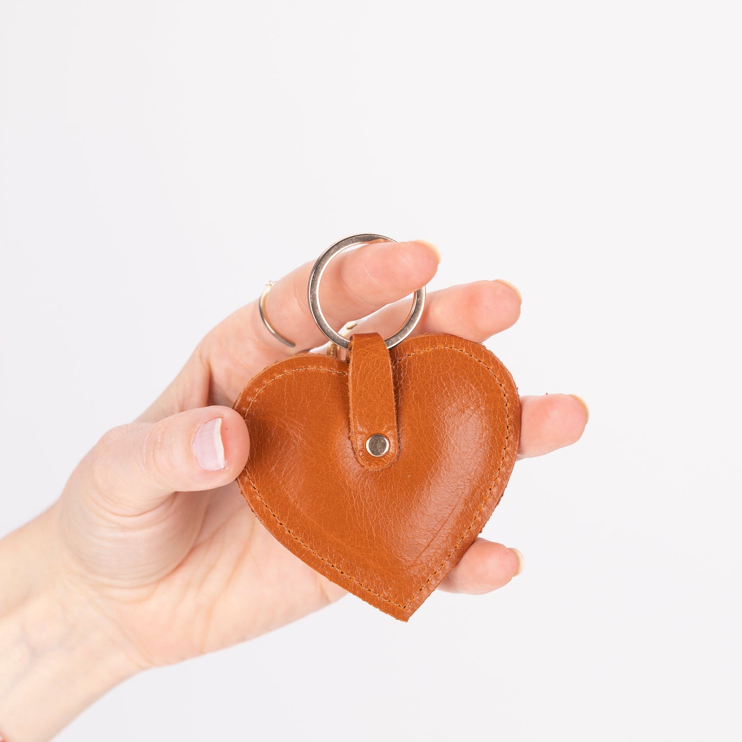 Cuore Leather Keyring