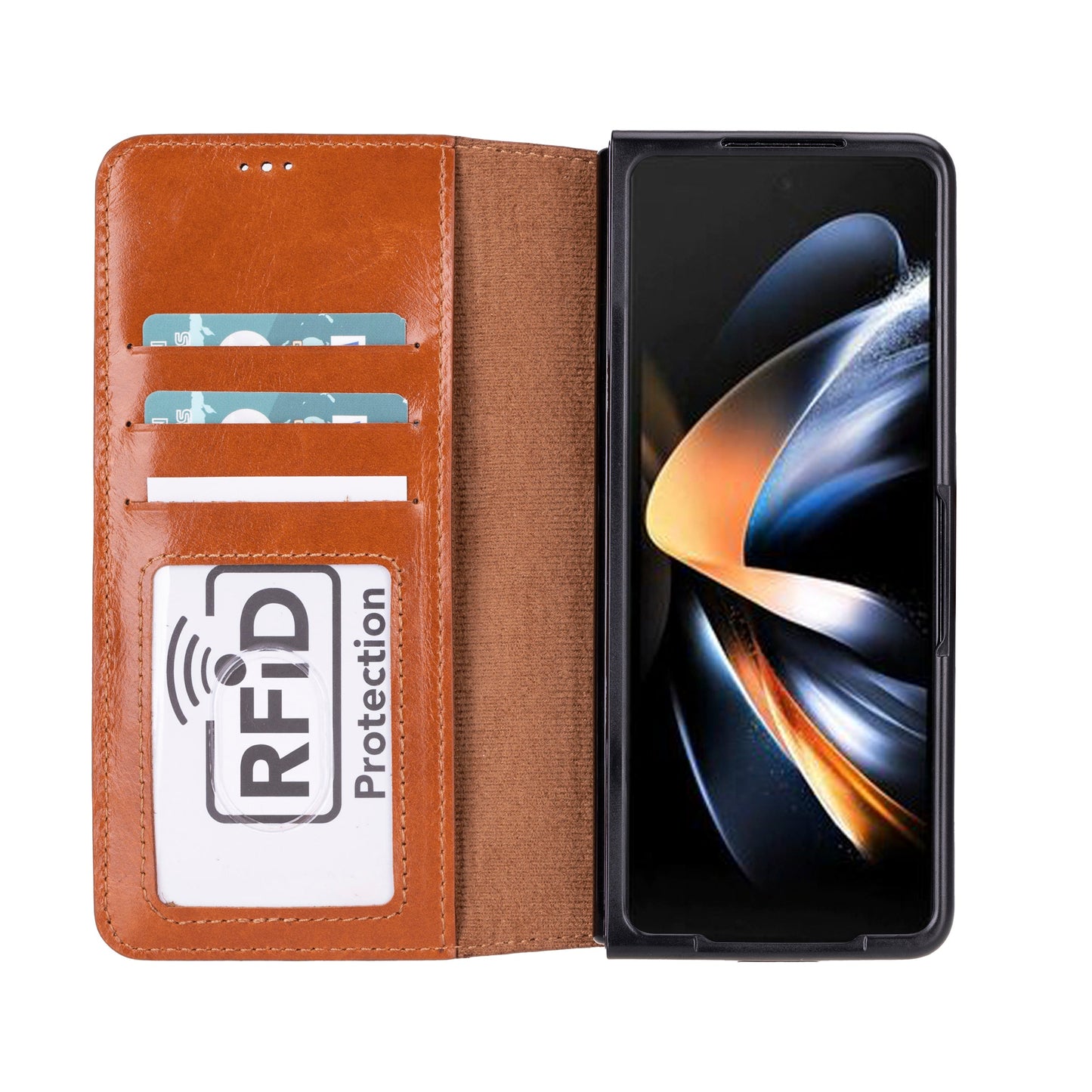 Wallet ID Google Pixel 10 Pro Fold Leather Folio Case