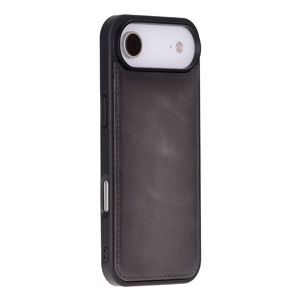 Apple iPhone 17 Air Max Uyumlu Hakiki Deri Cüzdanlı Kılıf