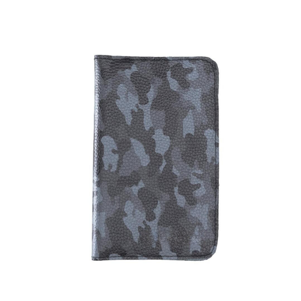 Leony Card Holder and Phone Case, 6 Card Sections, Camouflage Gray