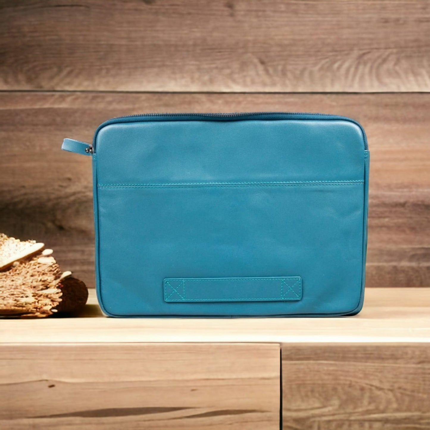 Awe 16 inç MacBook ve PC Uyumlu Deri Kılıf Mavi