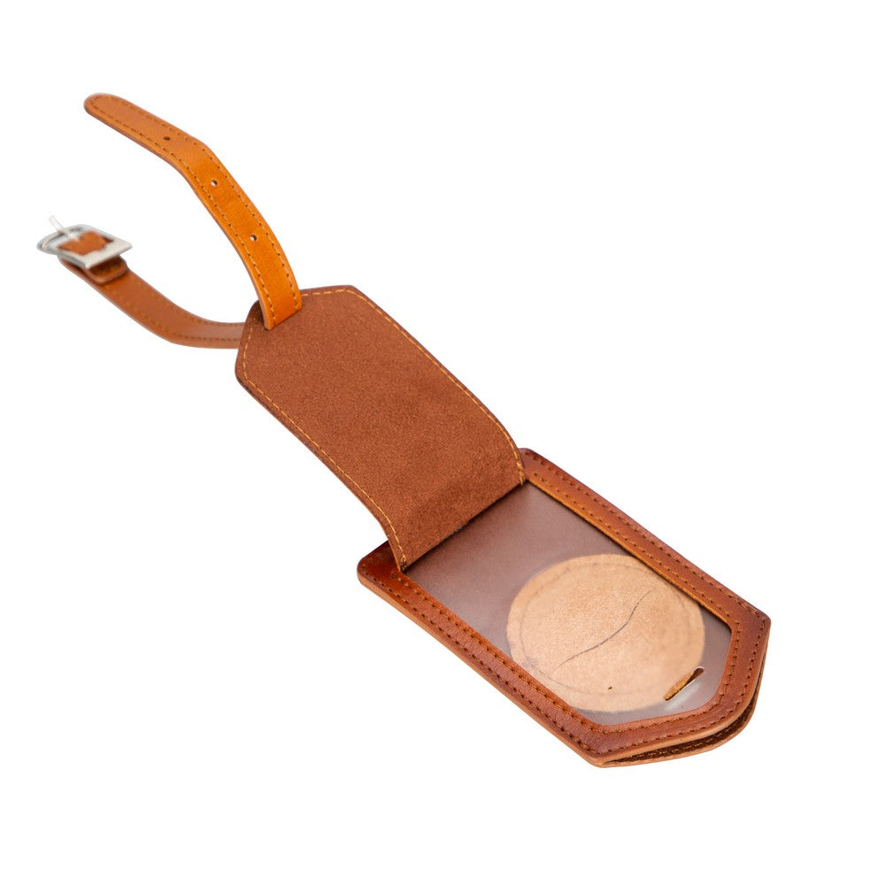 Airconrad Leather Luggage Tag, Apple AirTag Compatible RST2E