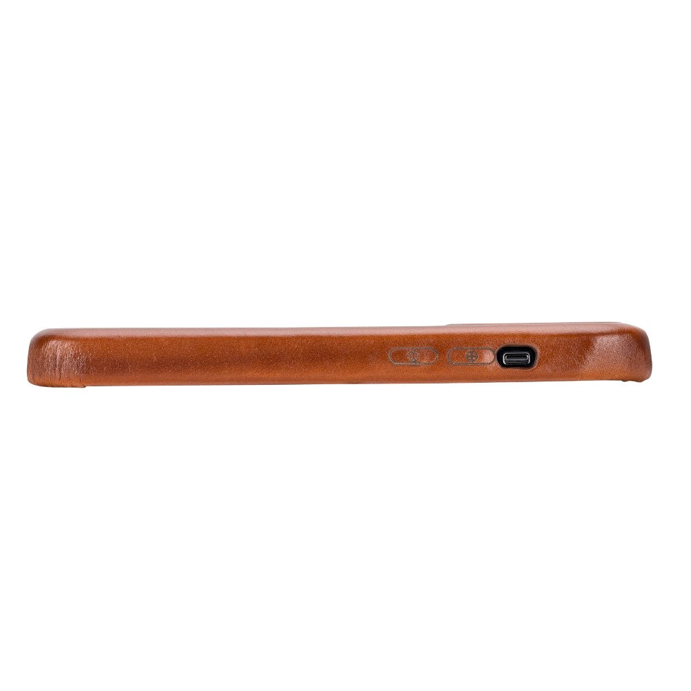 Apple iPhone 15 Pro Uyumlu Deri Arka Kapak-RockCover