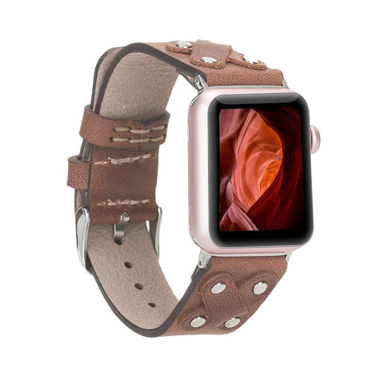 Apple Watch Uyumlu Deri Kordon Cross ST TN02