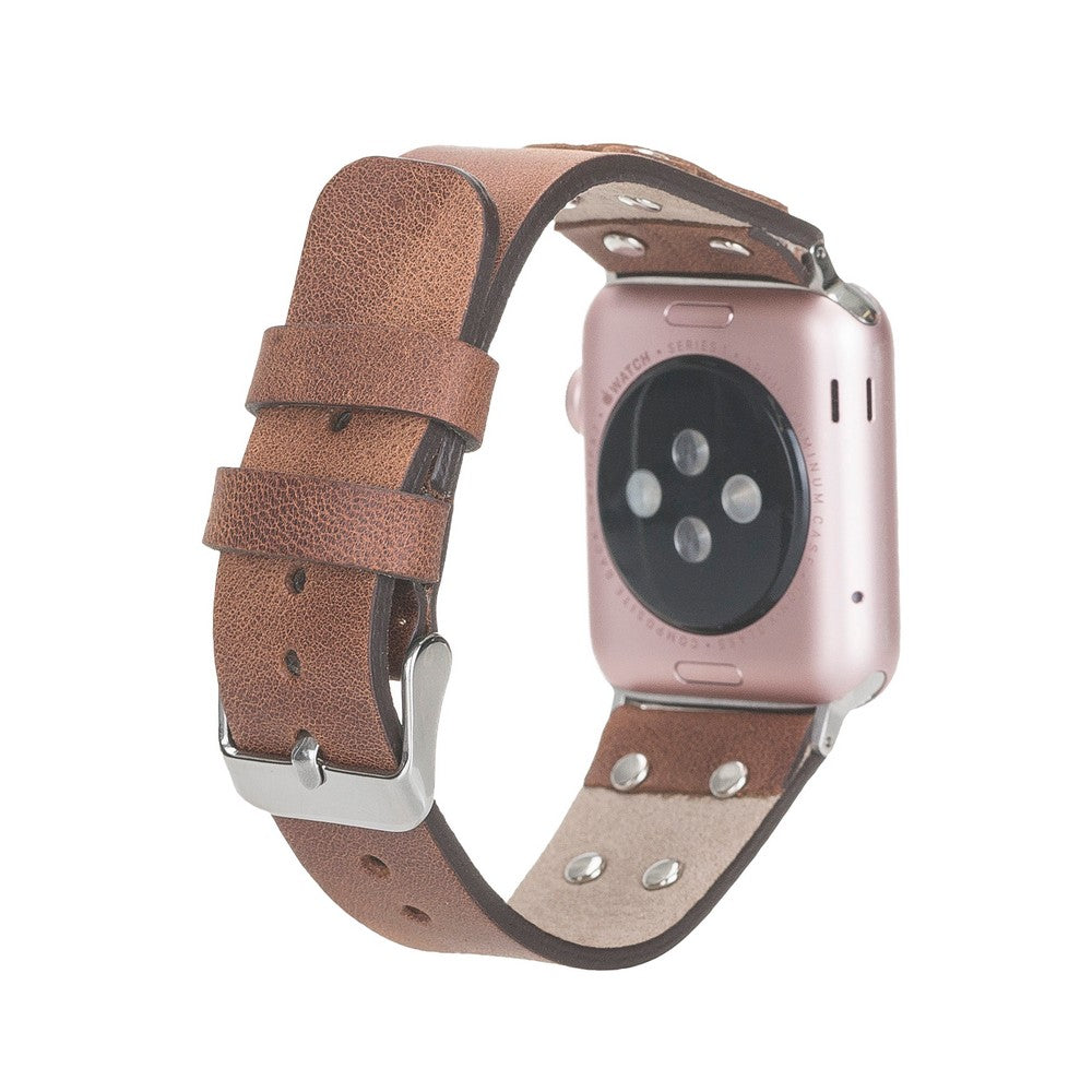 Apple Watch Uyumlu Deri Kordon Cross ST TN02