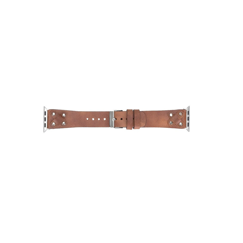Apple Watch Uyumlu Deri Kordon Cross ST TN02