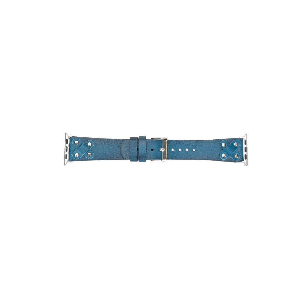Apple Watch Uyumlu Deri Kordon Cross ST BRN4E