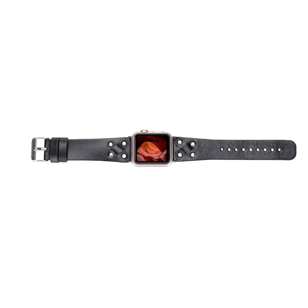 Apple Watch Uyumlu Deri Kordon Cross ST RST1