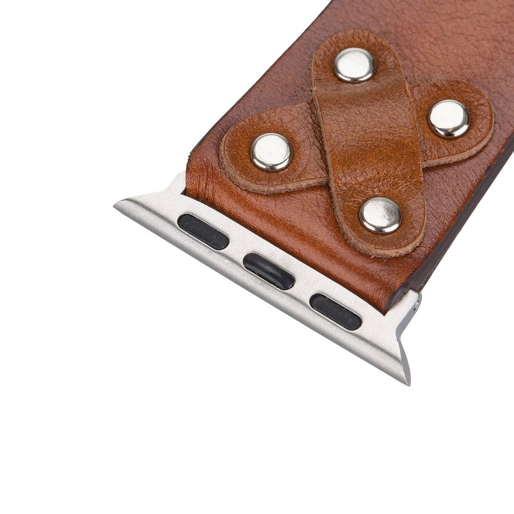 Apple Watch Uyumlu Deri Kordon Cross ST RST2E