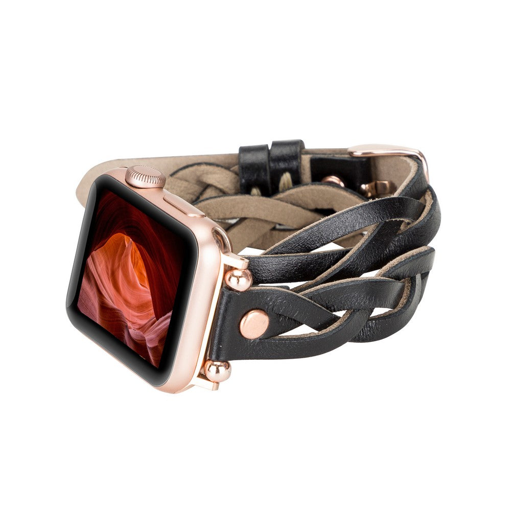 Apple Watch Uyumlu Deri Kordon DT RT RST1