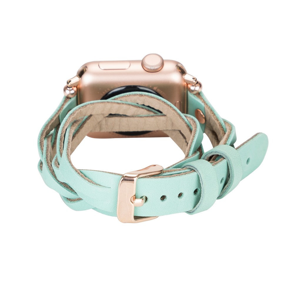 Apple Watch Uyumlu Deri Kordon DT RT BRN7
