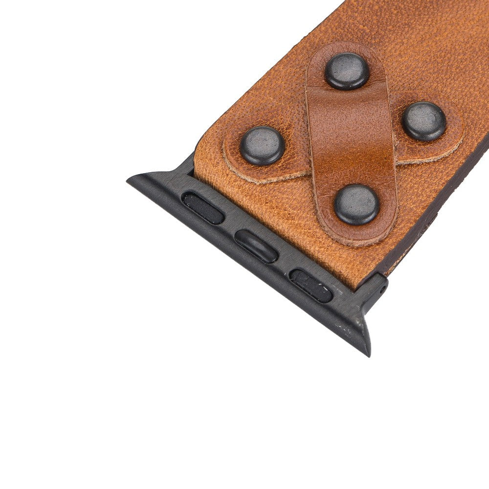 Apple Watch Uyumlu Deri Kordon Cross BT V18