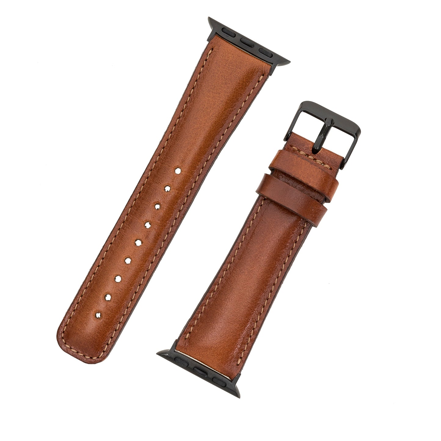 Apple Watch Uyumlu Deri Kordon RTST2EF Taba