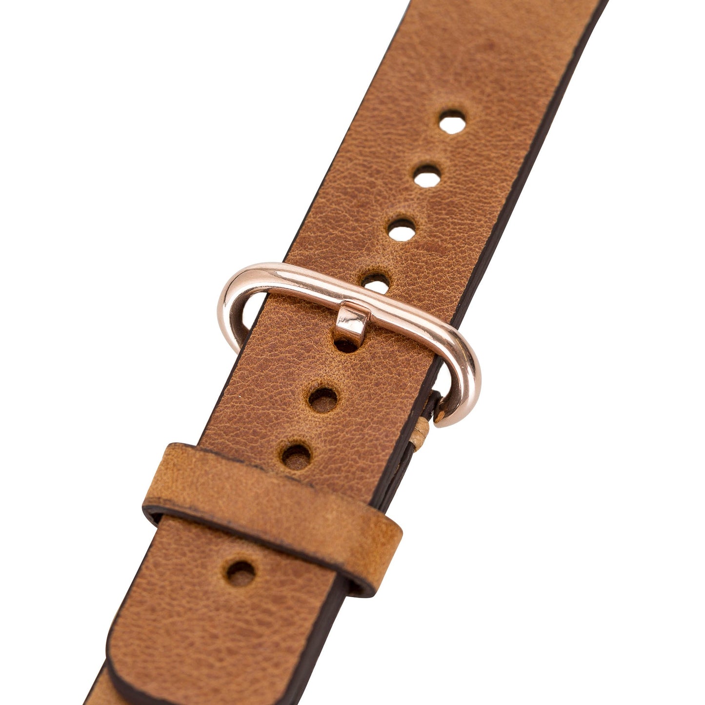 Apple Watch Uyumlu Deri Kordon Roma G19 Taba