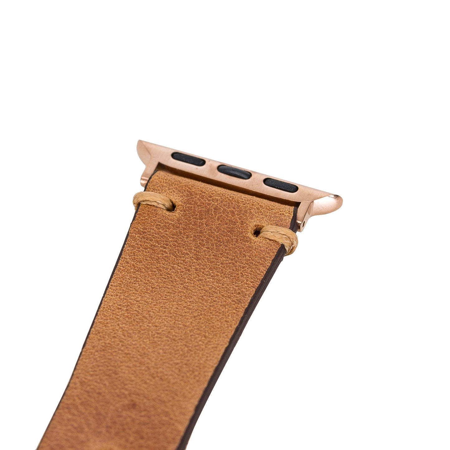 Apple Watch Uyumlu Deri Kordon Roma G19 Taba