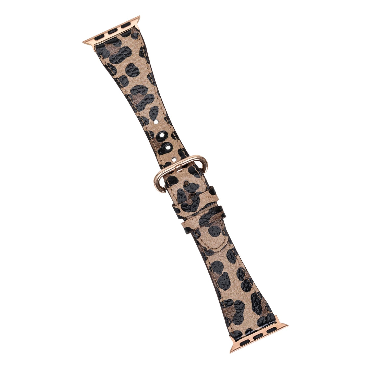 Apple Watch Uyumlu Deri Kordon Roma Leopar
