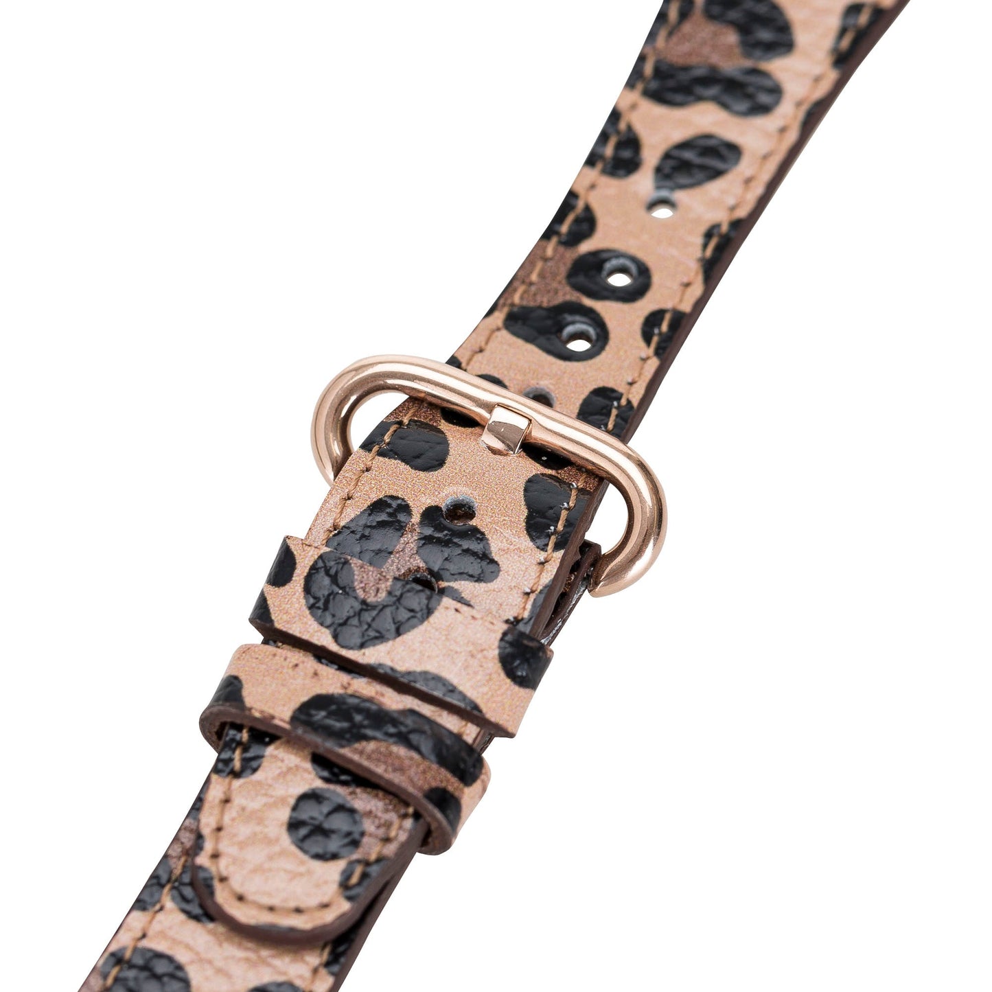 Apple Watch Uyumlu Deri Kordon Roma Leopar