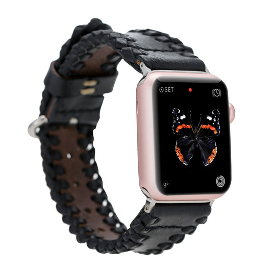 Apple Watch Uyumlu Deri Kordon SM43 RST1