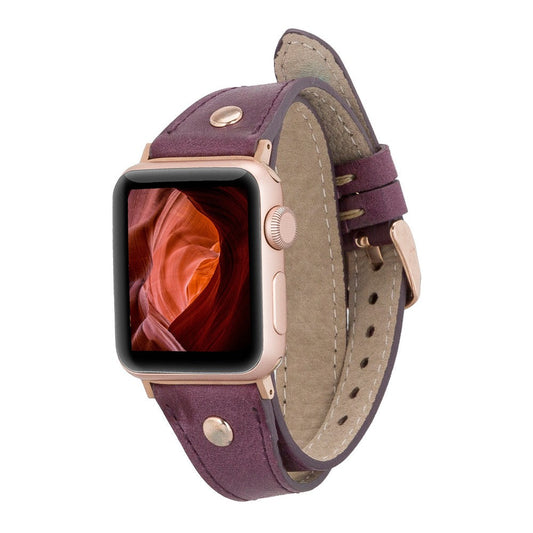 Apple Watch Uyumlu Deri Kordon DT Slim CZ7