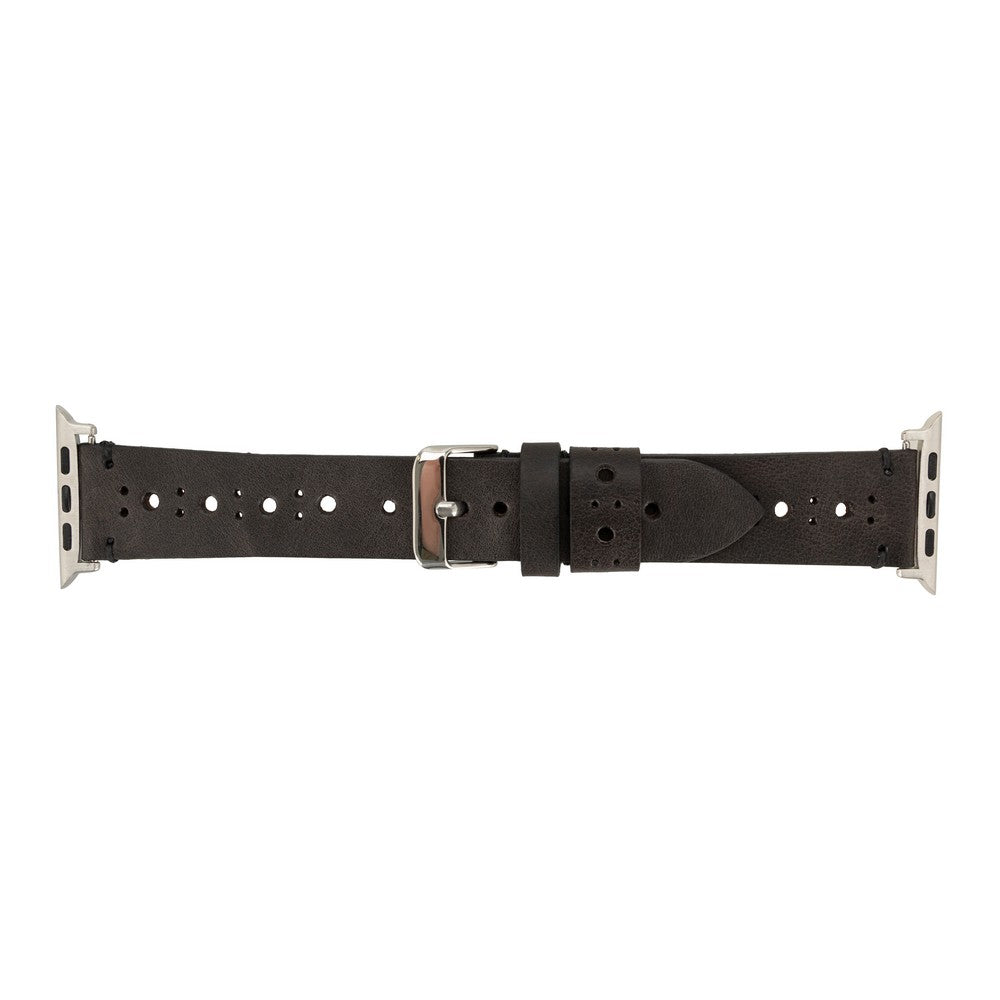 Apple Watch Compatible Leather Band, Sport, Black