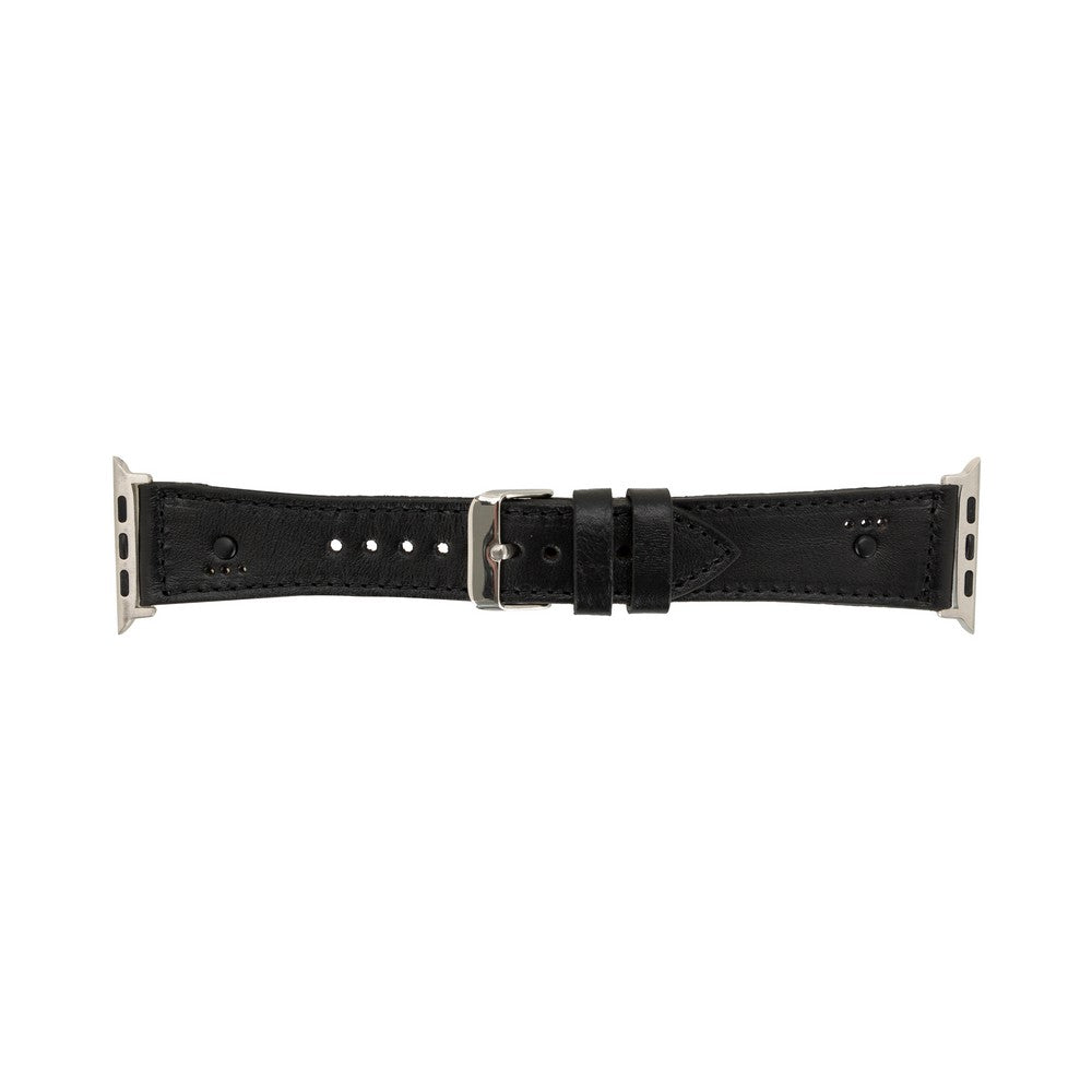 Apple Watch Compatible Leather Band, Sport, Black