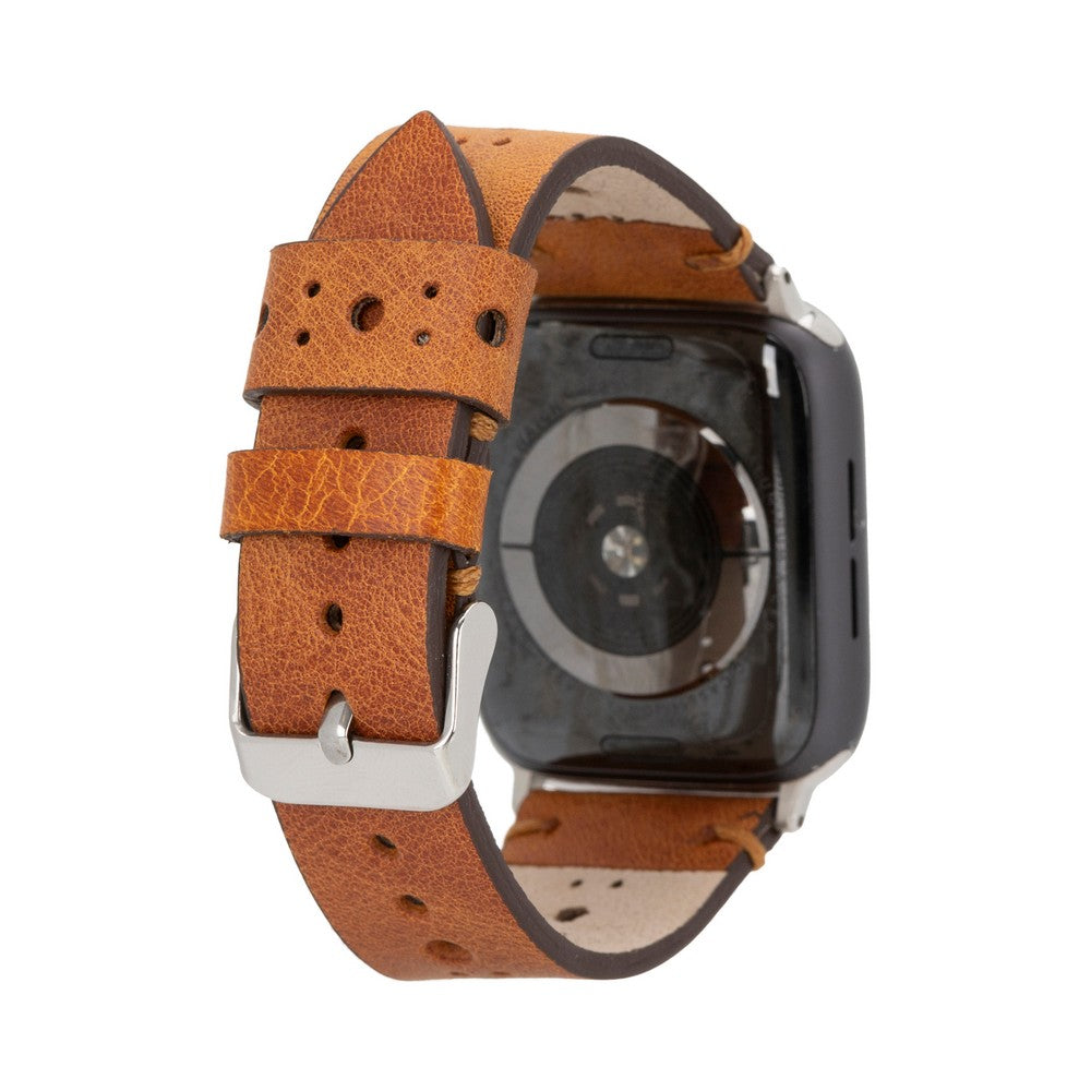 Apple Watch Compatible Leather Band, Sport, Antique Tan