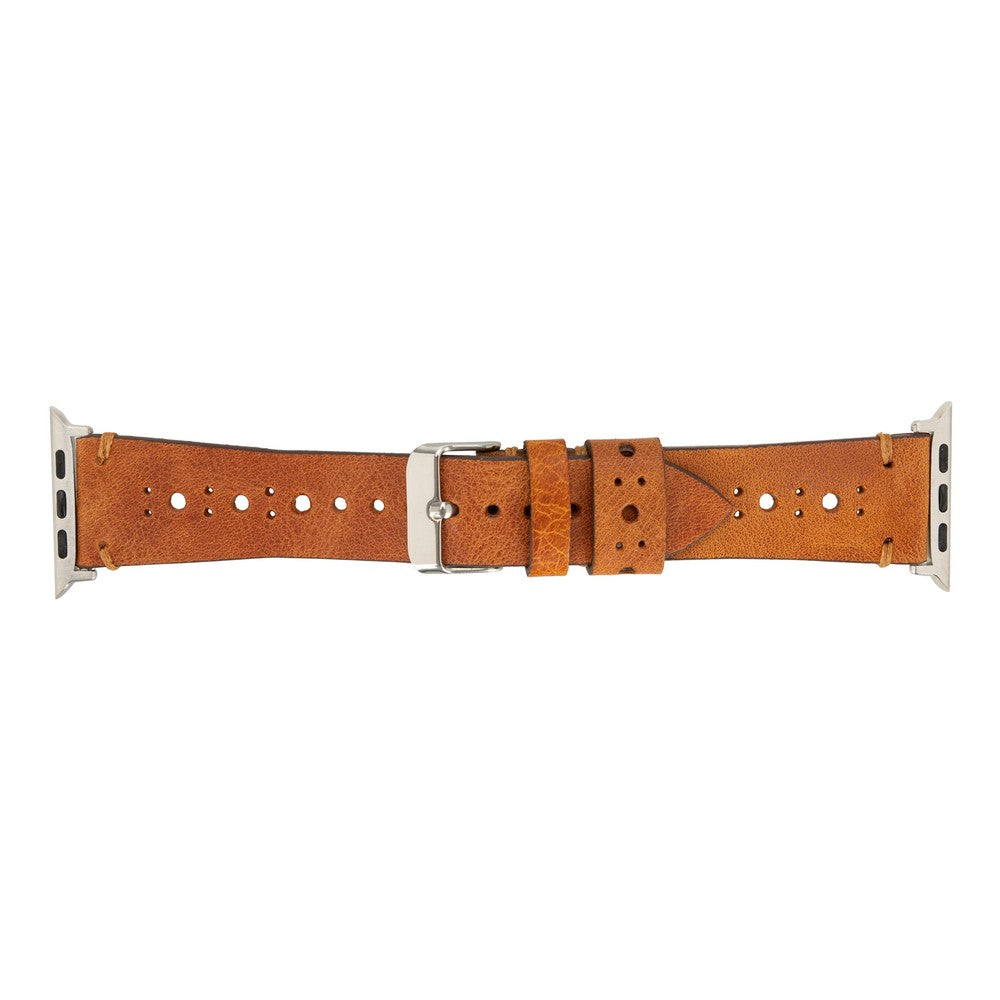 Apple Watch Compatible Leather Band, Sport, Antique Tan