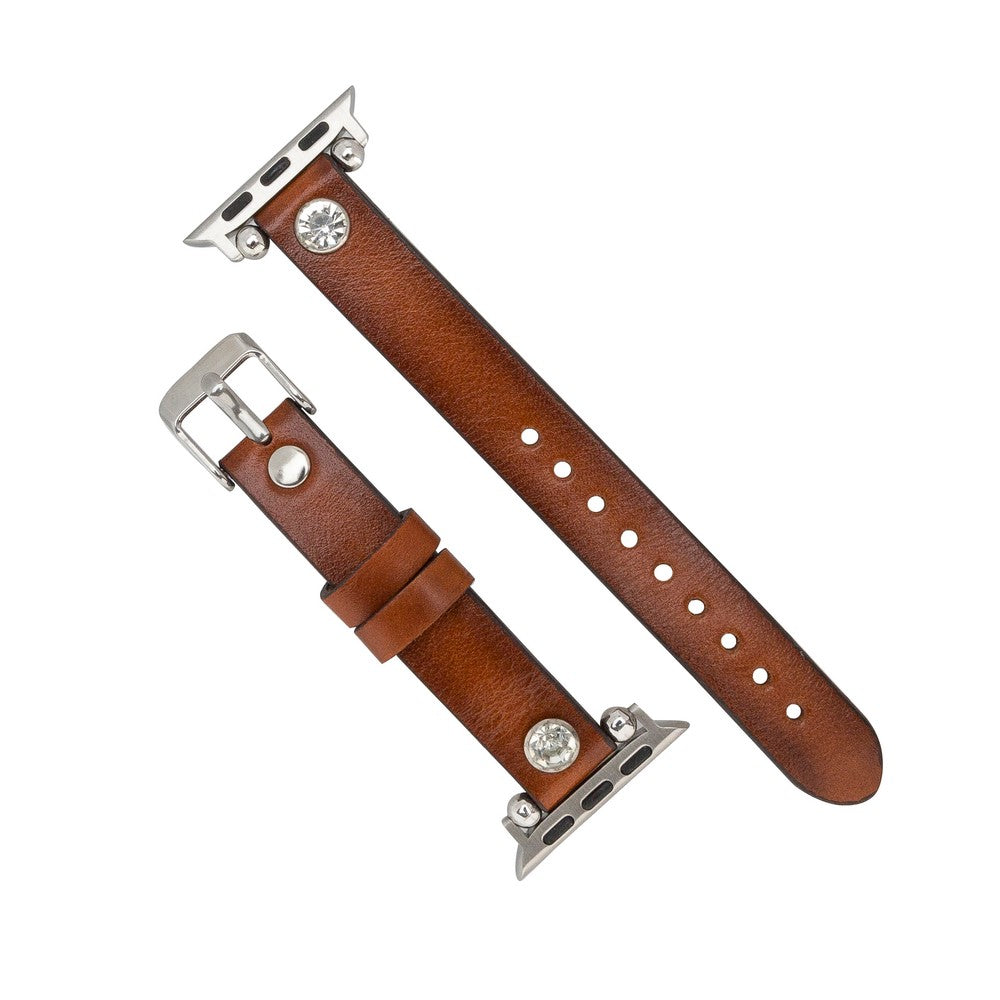 Apple Watch Uyumlu Deri Kordon Visby RST2EF