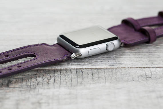 Apple Watch Uyumlu Deri Kordon Cuff DB G7