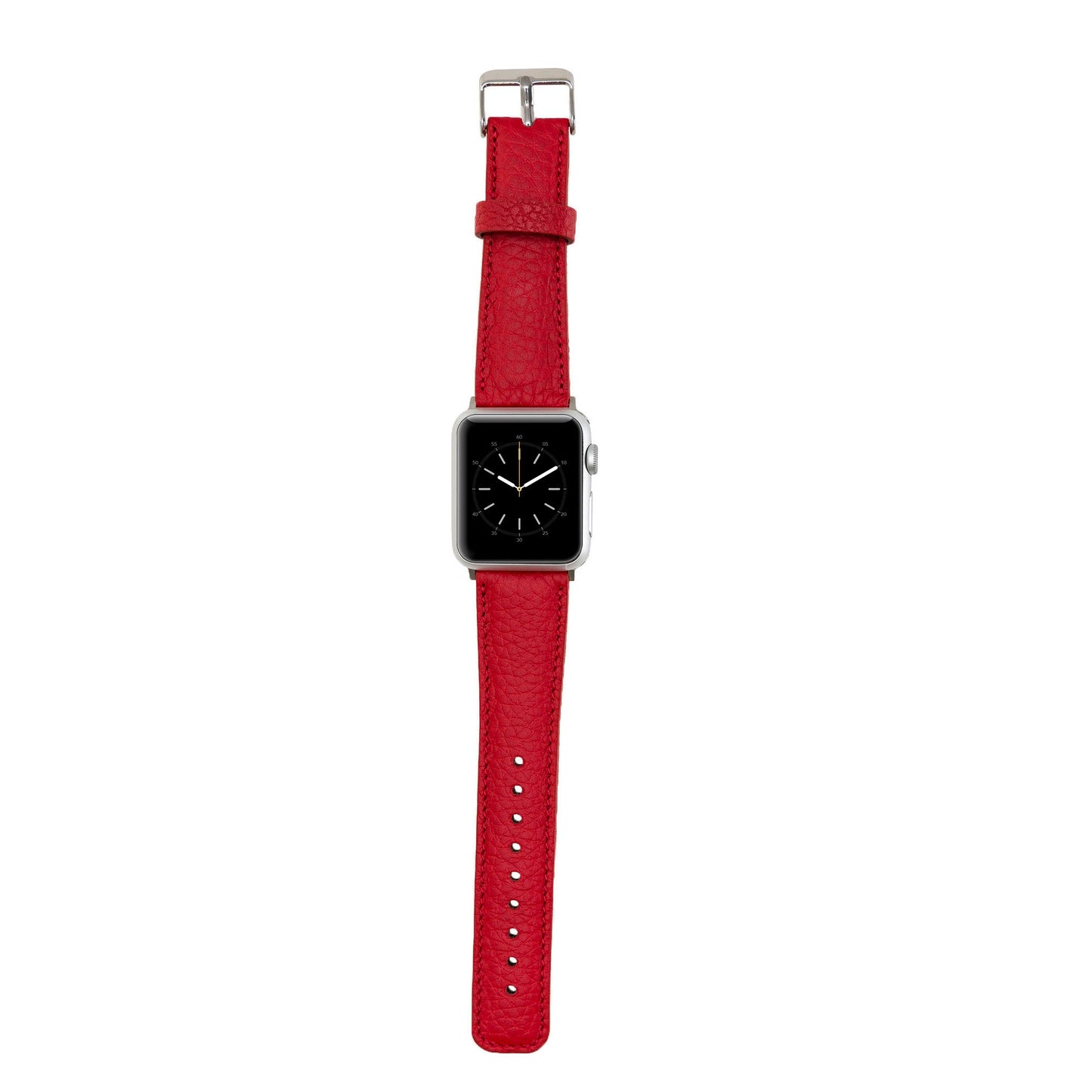 Apple Watch Uyumlu Deri Kordon ERC2 Kırmızı