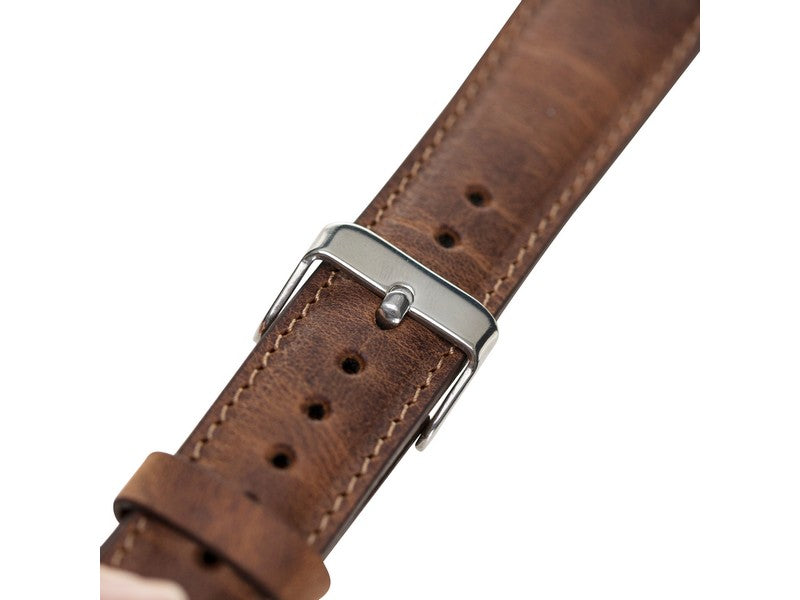 Apple Watch Uyumlu Deri Kordon G2 Kahverengi
