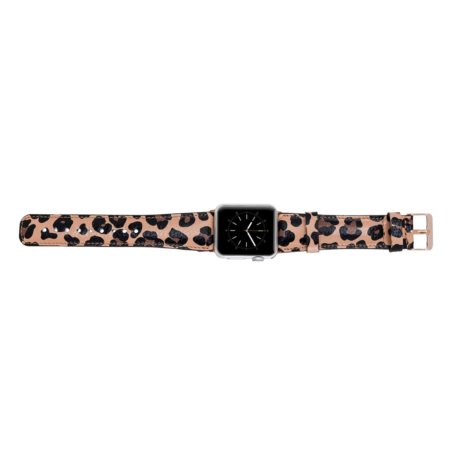 Apple Watch Uyumlu Deri Kordon Leopar NE