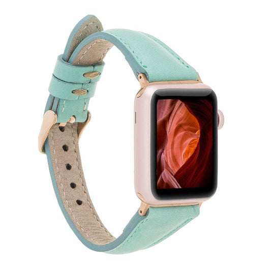 Apple Watch Uyumlu Deri Kordon Slim BRN7