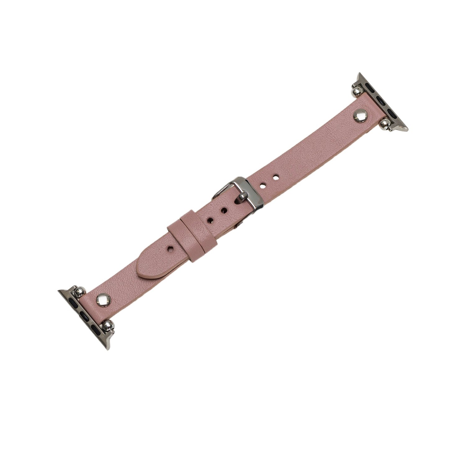 Apple Watch Uyumlu Deri Kordon ST NU2 Pembe