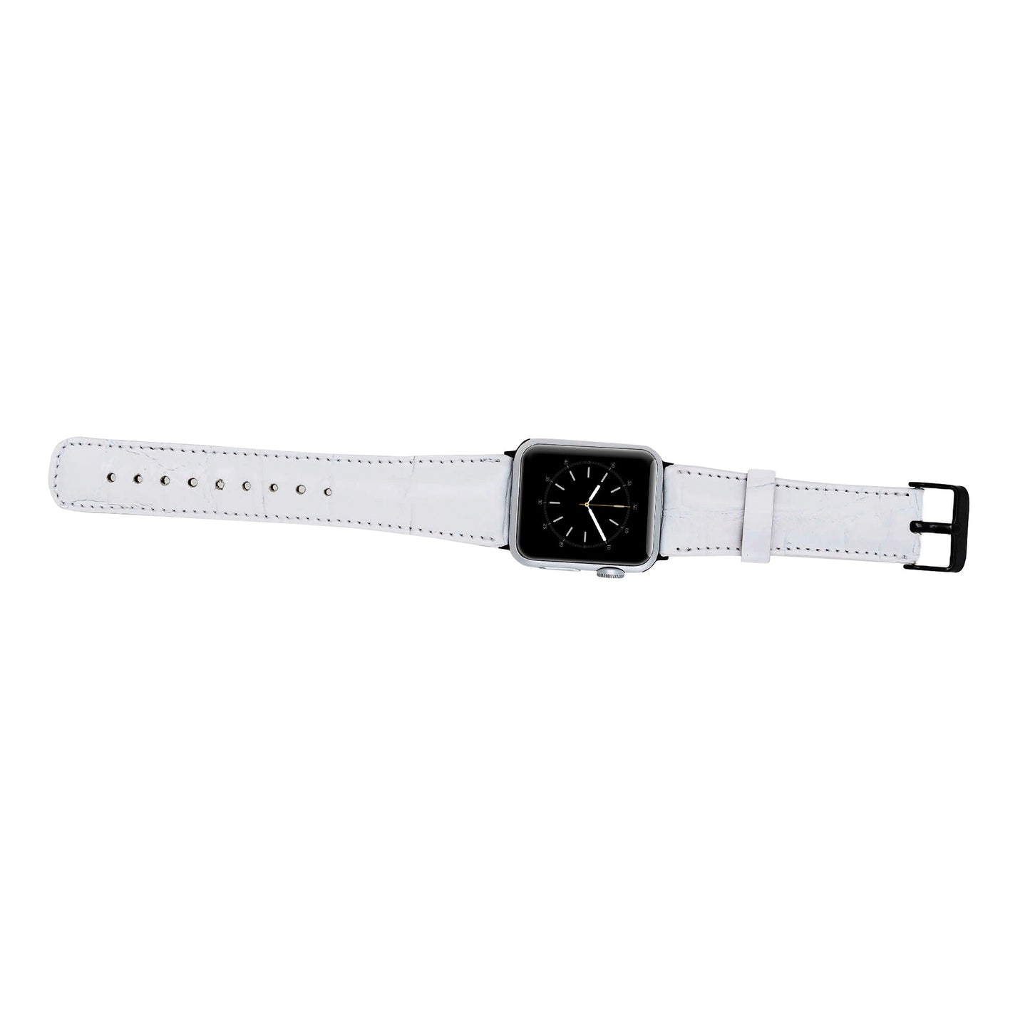 Apple Watch Uyumlu Deri Kordon F3 Beyaz