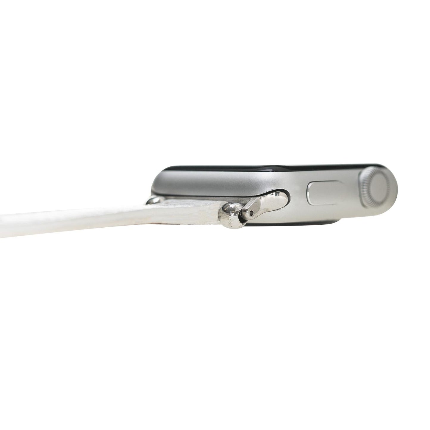 Apple Watch Uyumlu Deri Kordon Orfe F3 Beyaz