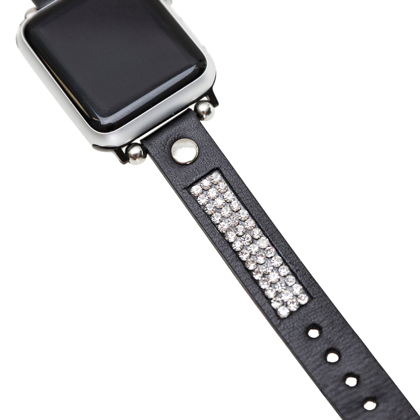Apple Watch Uyumlu Deri Kordon DT Taşlı RST1