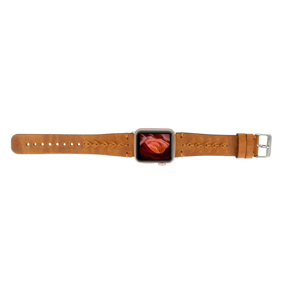 Apple Watch Uyumlu Deri Kordon G19 Boras