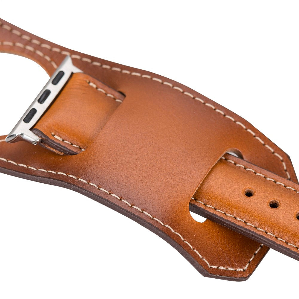 Apple Watch Uyumlu Deri Kordon Cuff RST2EF