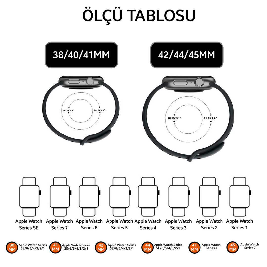 Apple Watch Uyumlu Deri Kordon TN1 Boras