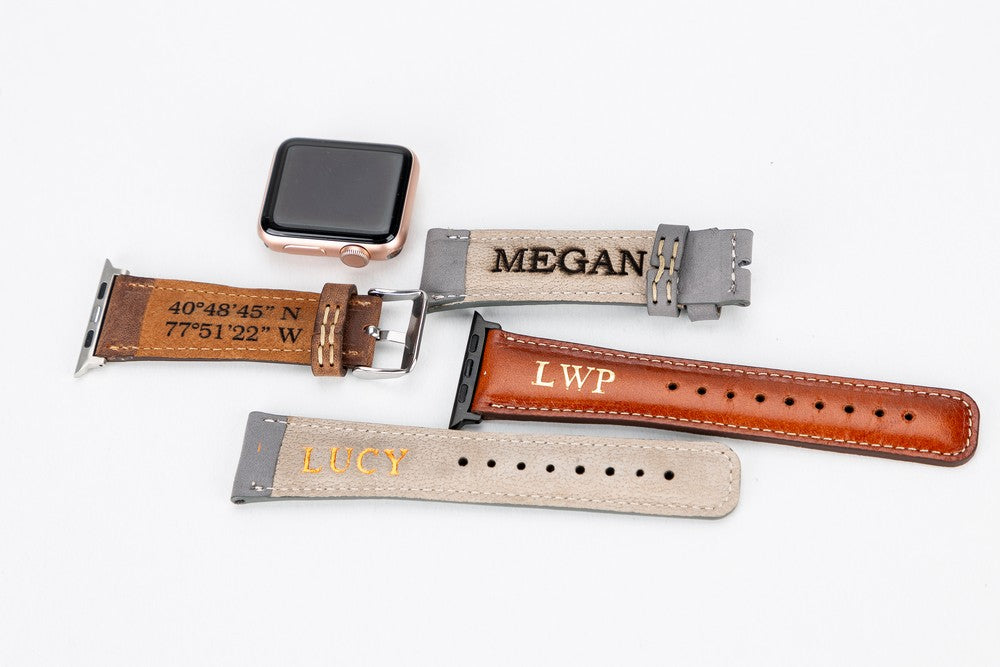 Apple Watch Uyumlu Deri Kordon Ely Double Tour GT RST9