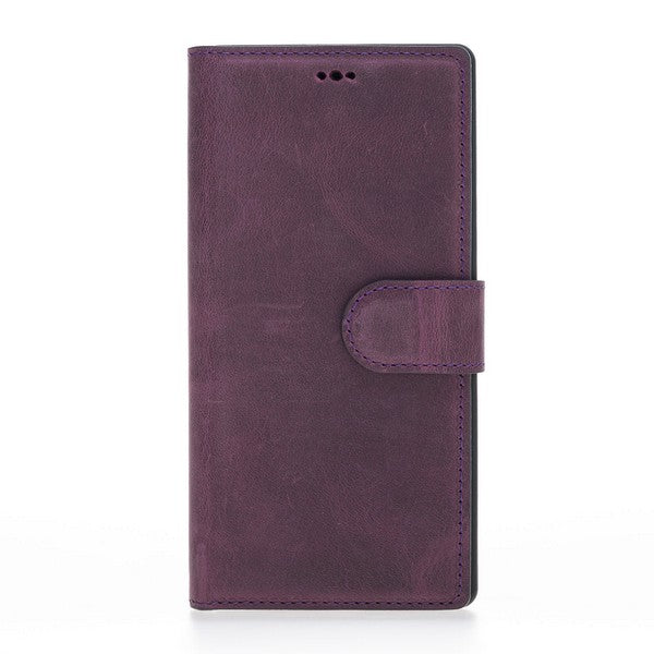 Samsung Galaxy Note 10 Compatible Leather Wallet Case G7 Purple