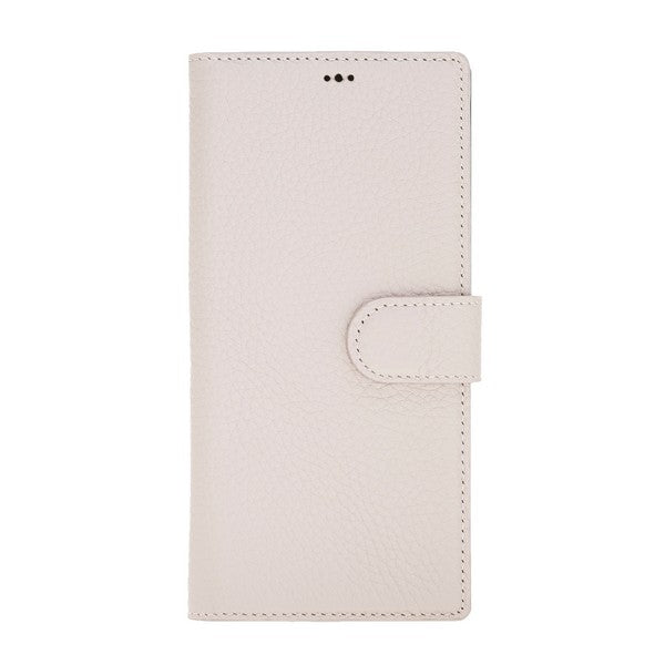 Samsung Galaxy Note 10 Plus Compatible Leather Wallet Case ERC3 Beige