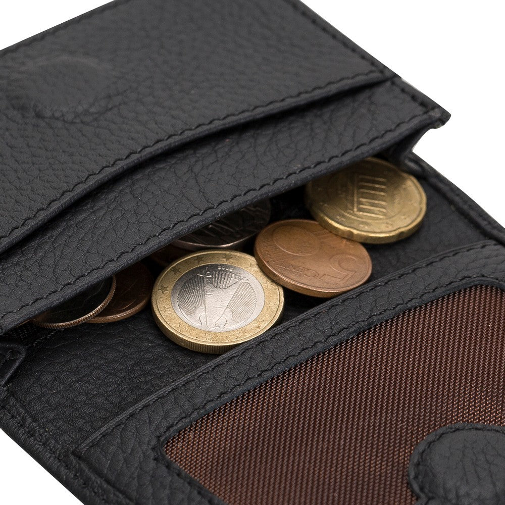 Toni Leather Card Holder FL01 Black