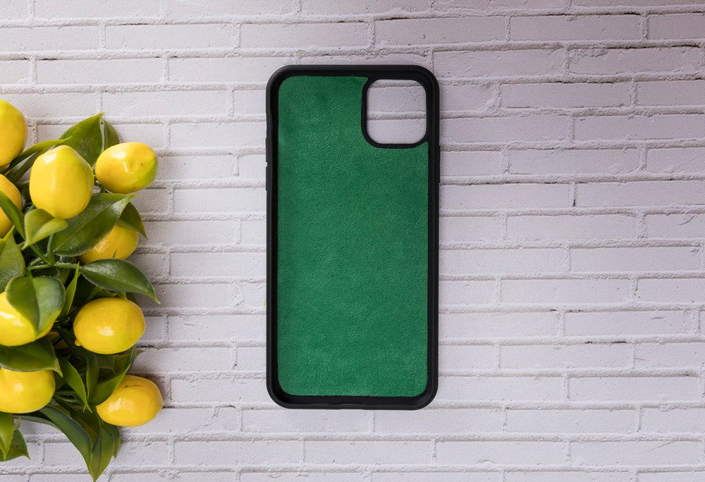 Apple iPhone 11 Pro Uyumlu Deri Cüzdanlı Kılıf ERC4 Yeşil