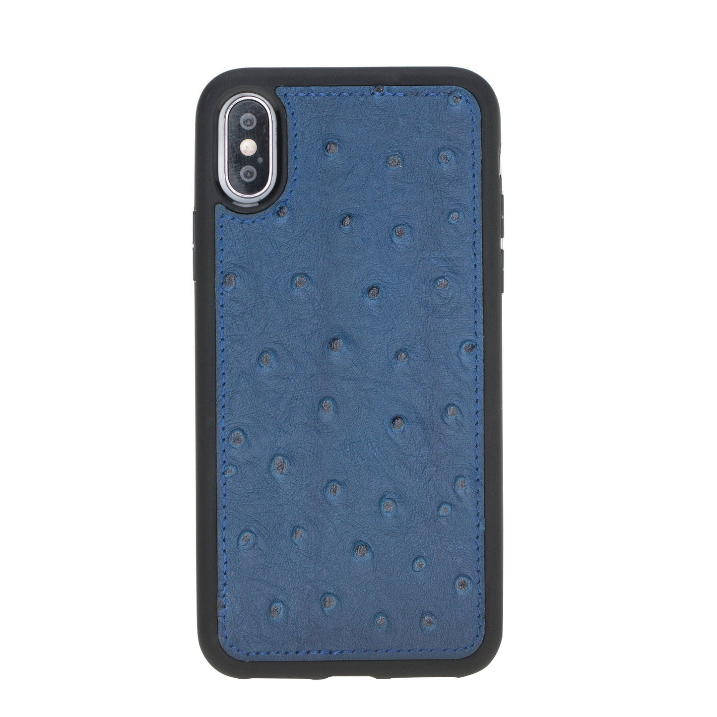 Apple iPhone X-XS Compatible Leather Wallet Case DE8 Blue