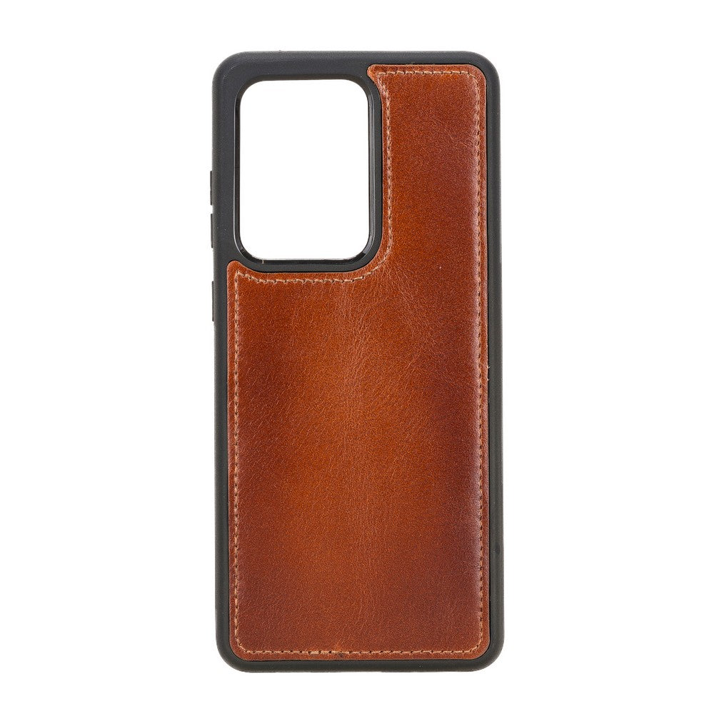 Samsung Galaxy S20 Ultra Compatible Leather Wallet Case RST2EF Brown
