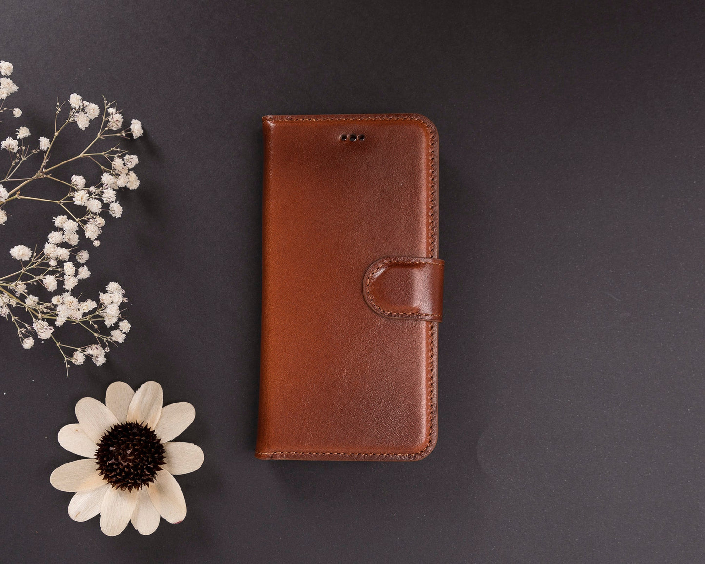 Magic iPhone 16E Detachable Leather Wallet Case